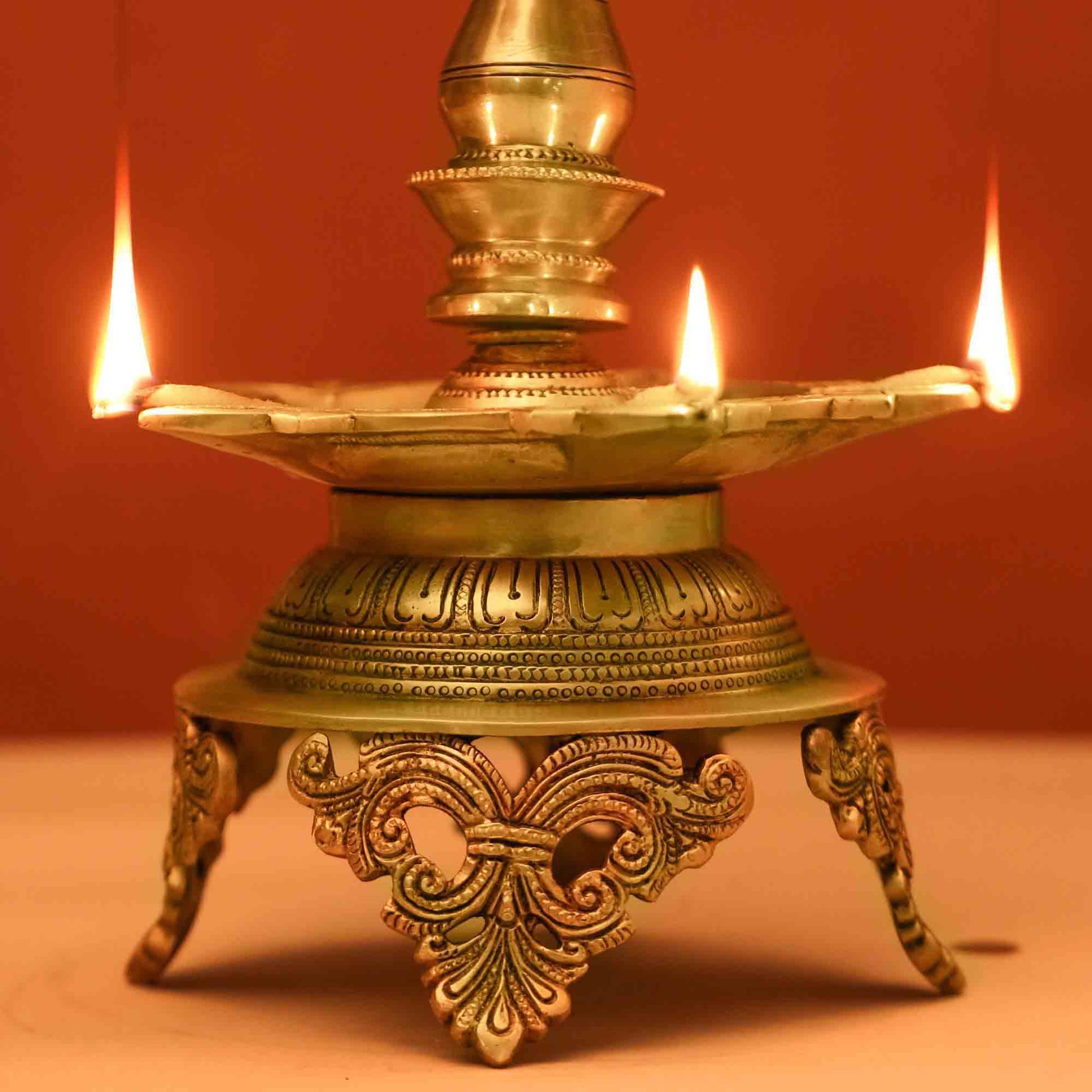 Brass Superfine Krishna Lamp (26 Inch)