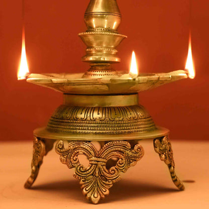 Brass Superfine Krishna Lamp (26 Inch)