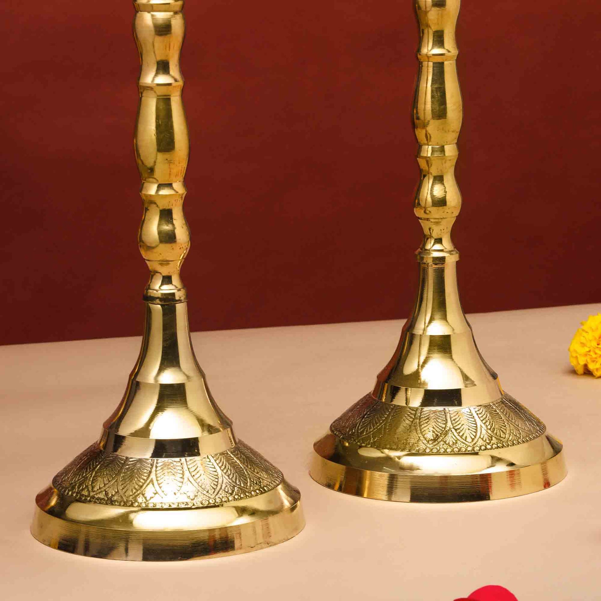 Brass Peacock Samai Pair (23 Inch)