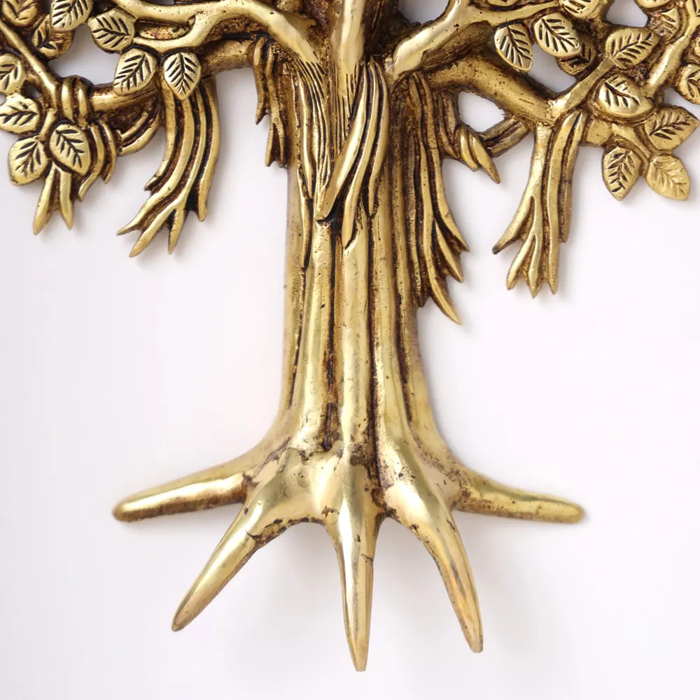 Brass Kalpvriksha Wall Hanging (13.5 Inch)