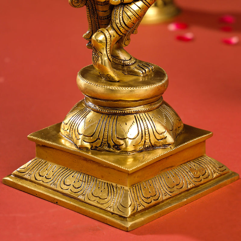 Brass Superfine Lord Krishna Idol (15 Inch)