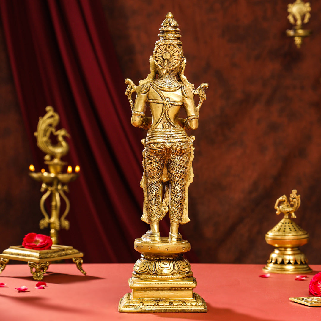Brass Superfine Deep Lakshmi Pair (18 Inch)
