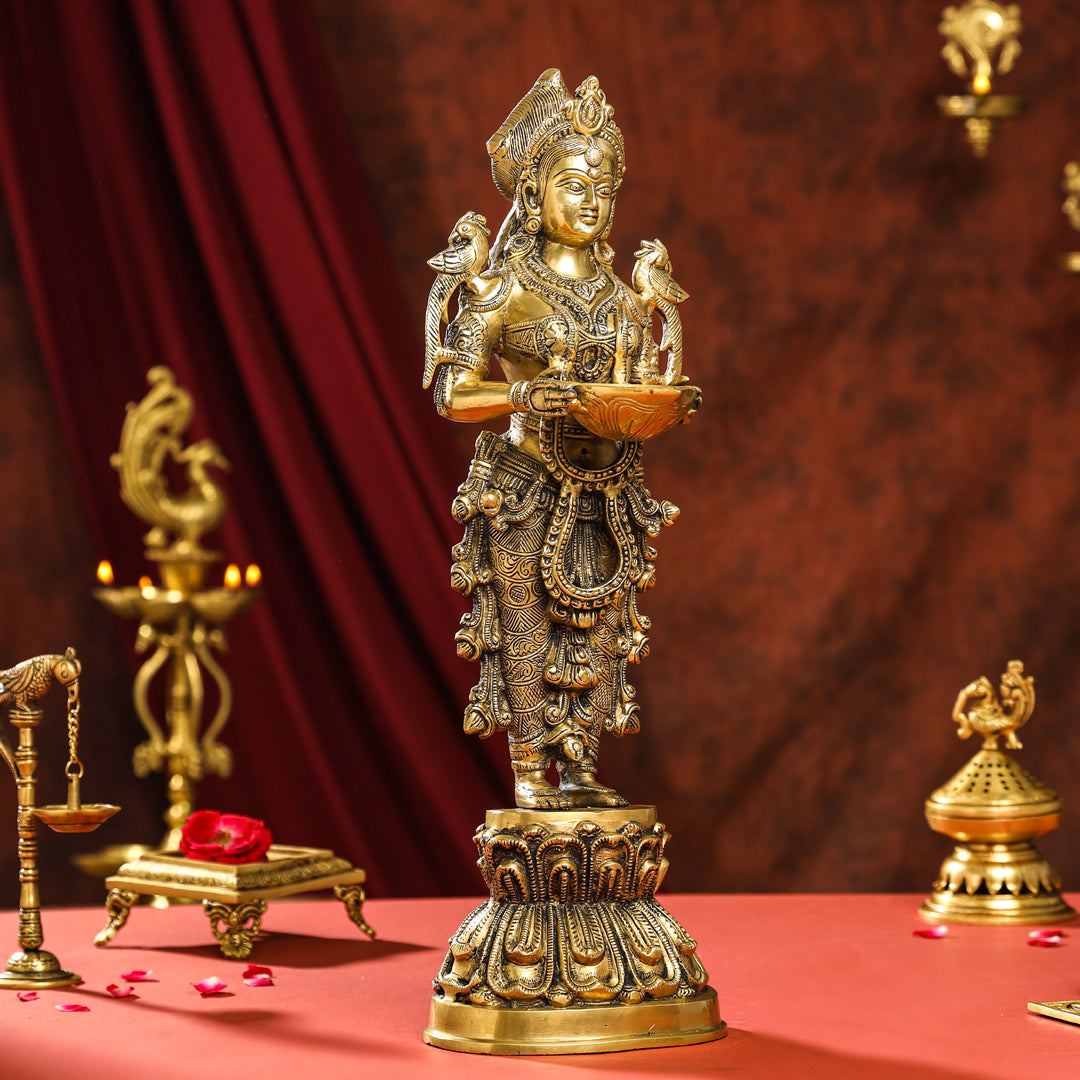 Brass Deep Lakshmi Idol (20 Inch)