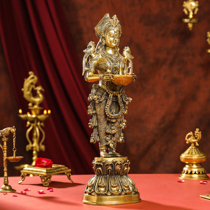 Brass Deep Lakshmi Idol (20 Inch)