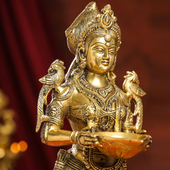 Brass Deep Lakshmi Idol (20 Inch)