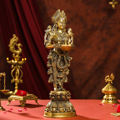 Brass Deep Lakshmi Idol (20 Inch)