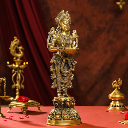 Brass Deep Lakshmi Idol (20 Inch)