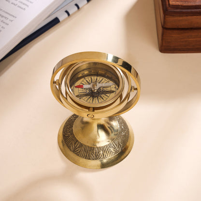 Brass Rotating Compass (4 Inch)