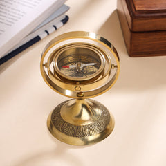 Brass Rotating Compass (4 Inch)