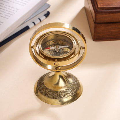 Brass Rotating Compass (4 Inch)
