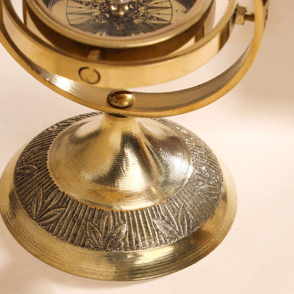 Brass Rotating Compass (4 Inch)