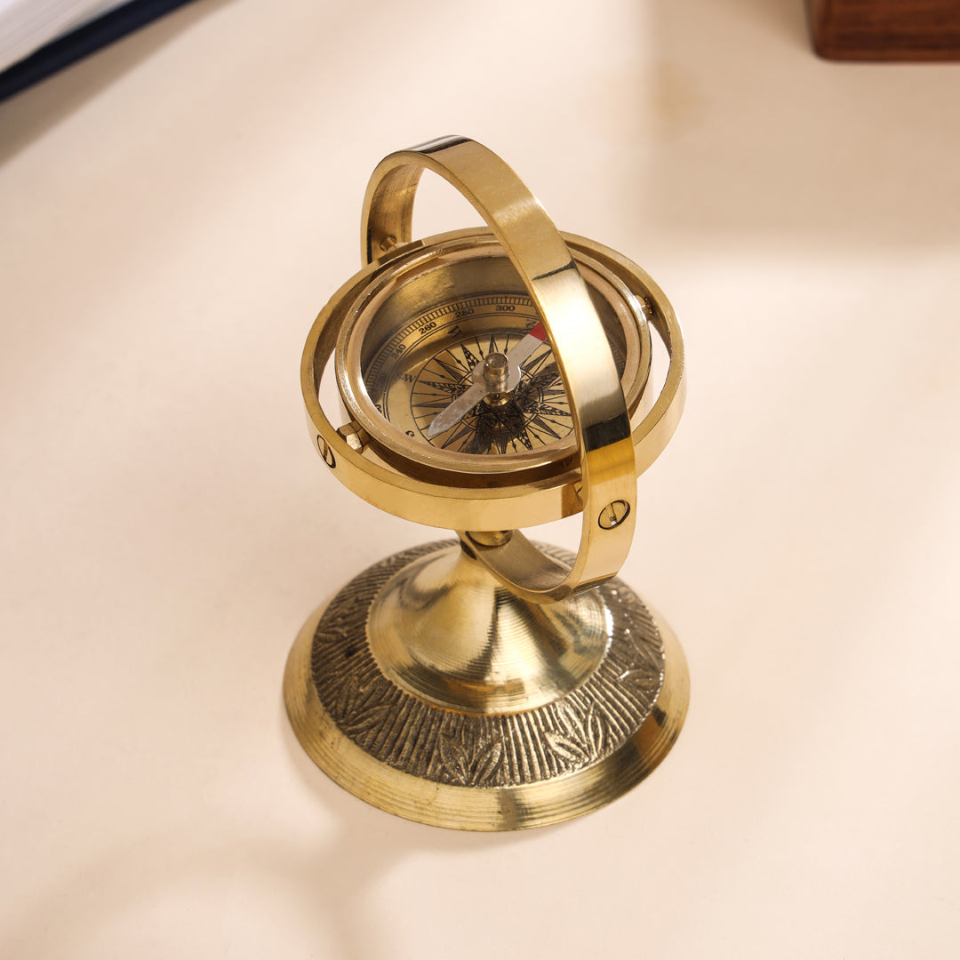 Brass Rotating Compass (4 Inch)