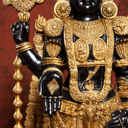 Brass Tirupati Balaji/Venkateshwar Idol (38 Inch)