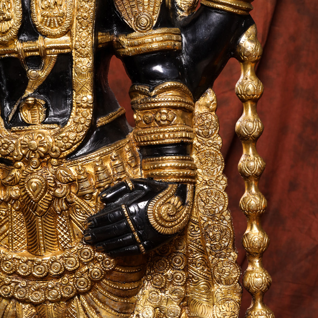 Brass Tirupati Balaji/Venkateshwar Idol (38 Inch)