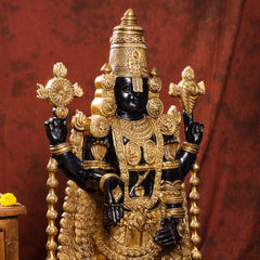 Brass Tirupati Balaji/Venkateshwar Idol (38 Inch)