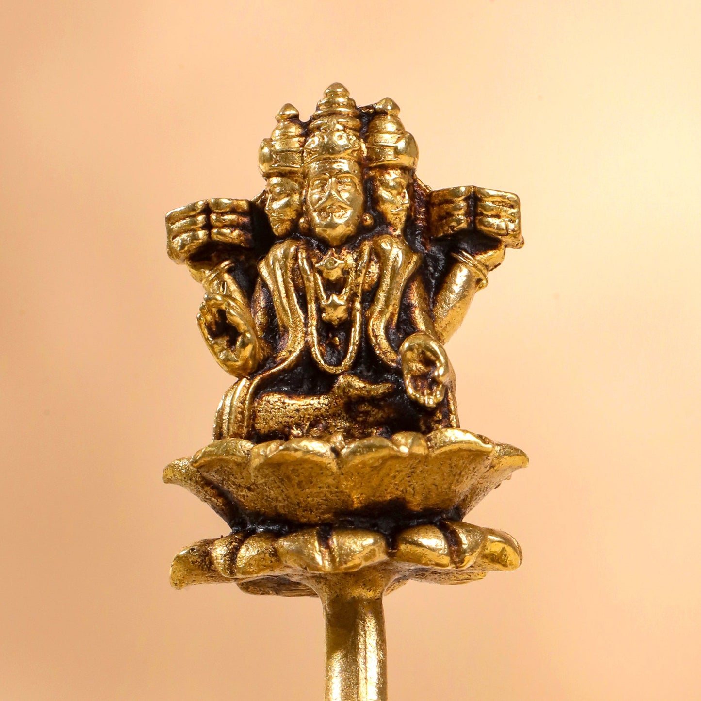 Brass Superfine Vishnu On Sheshnaag Statue (3 Inch)