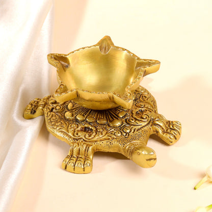 Brass Tortoise Oil Diya (2 Inch)