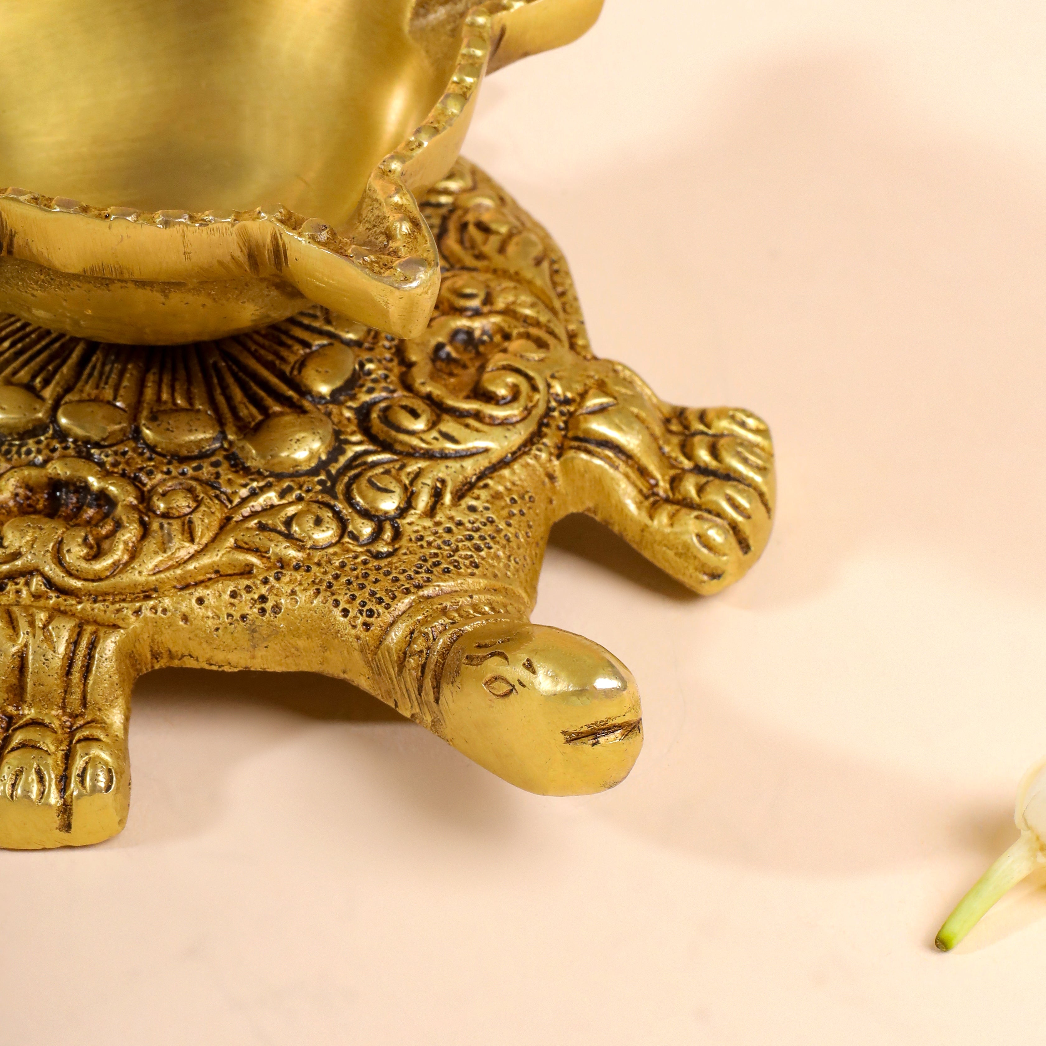 Brass Tortoise Oil Diya (2 Inch)