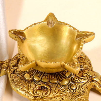 Brass Tortoise Oil Diya (2 Inch)