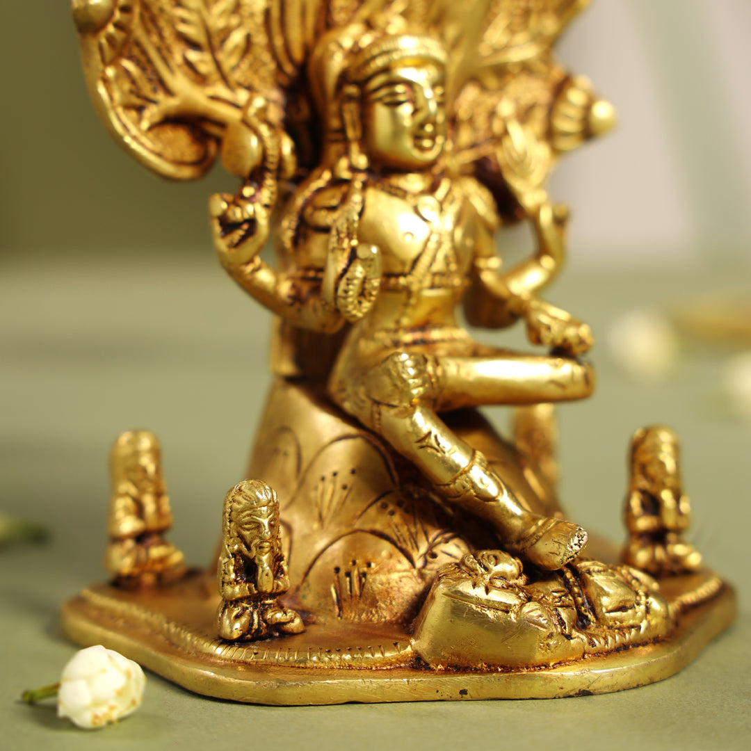 Brass Dakshinamurti Idol (6.5 Inch)