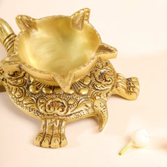 Brass Tortoise Oil Diya (2 Inch)