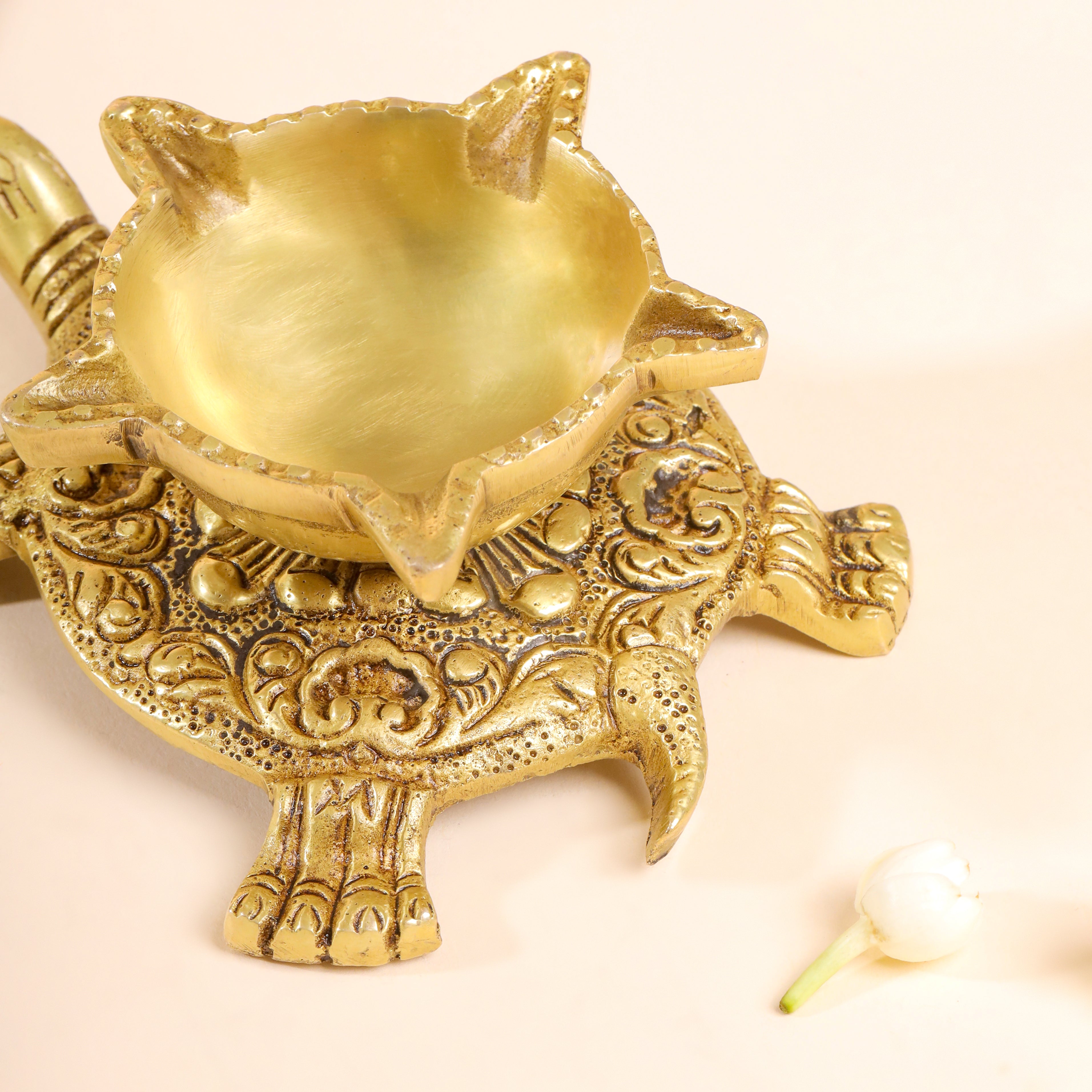 Brass Tortoise Oil Diya (2 Inch)