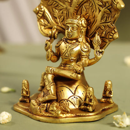 Brass Dakshinamurti Idol (6.5 Inch)