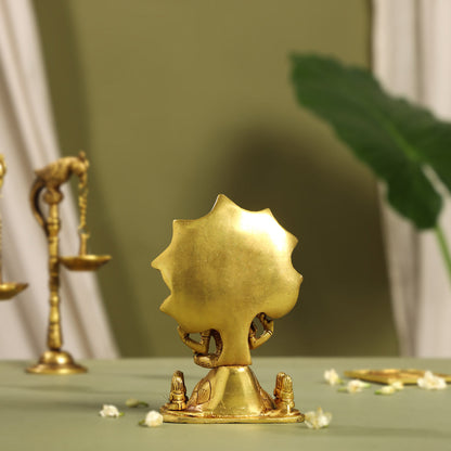 Brass Dakshinamurti Idol (6.5 Inch)