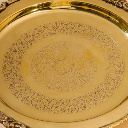 Brass Thali Pooja Gift Hamper