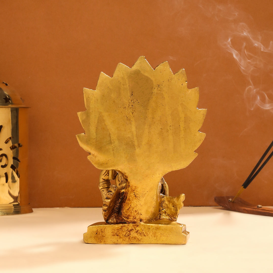 Brass Lord Murugan/Kartikeya Idol (6 Inch)