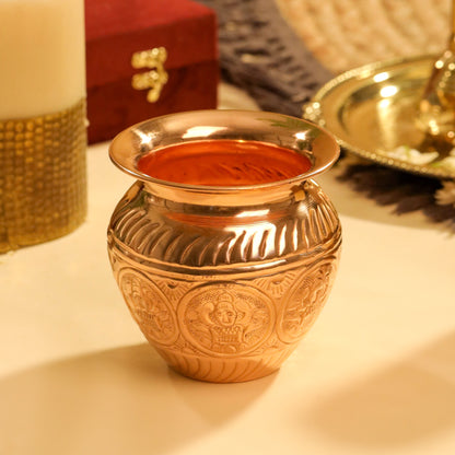 Copper Ashtalakshmi Pooja Kalash