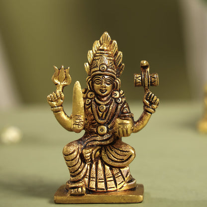 Brass Karumari Amman Idol (3.7 Inch)
