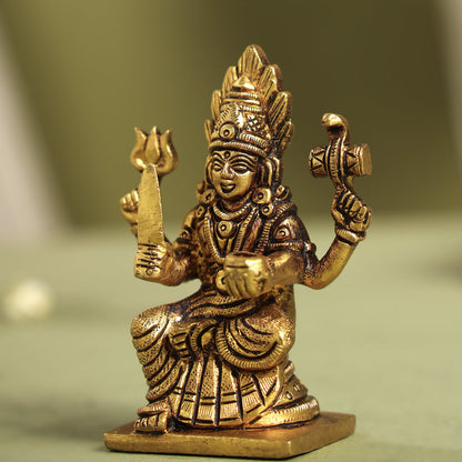 Brass Karumari Amman Idol (3.7 Inch)