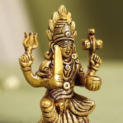 Brass Karumari Amman Idol (3.7 Inch)