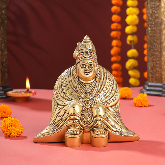 Brass Tulja Bhavani Idol (7 Inch)