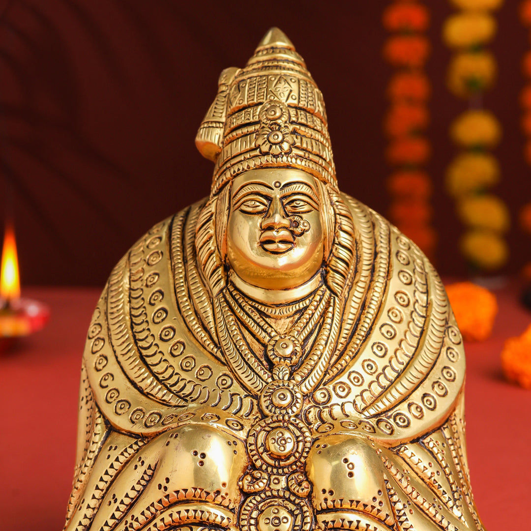 Brass Tulja Bhavani Idol (7 Inch)