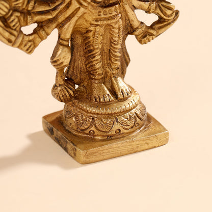 Brass Panchmukhi Hanuman Idol (4 Inch)