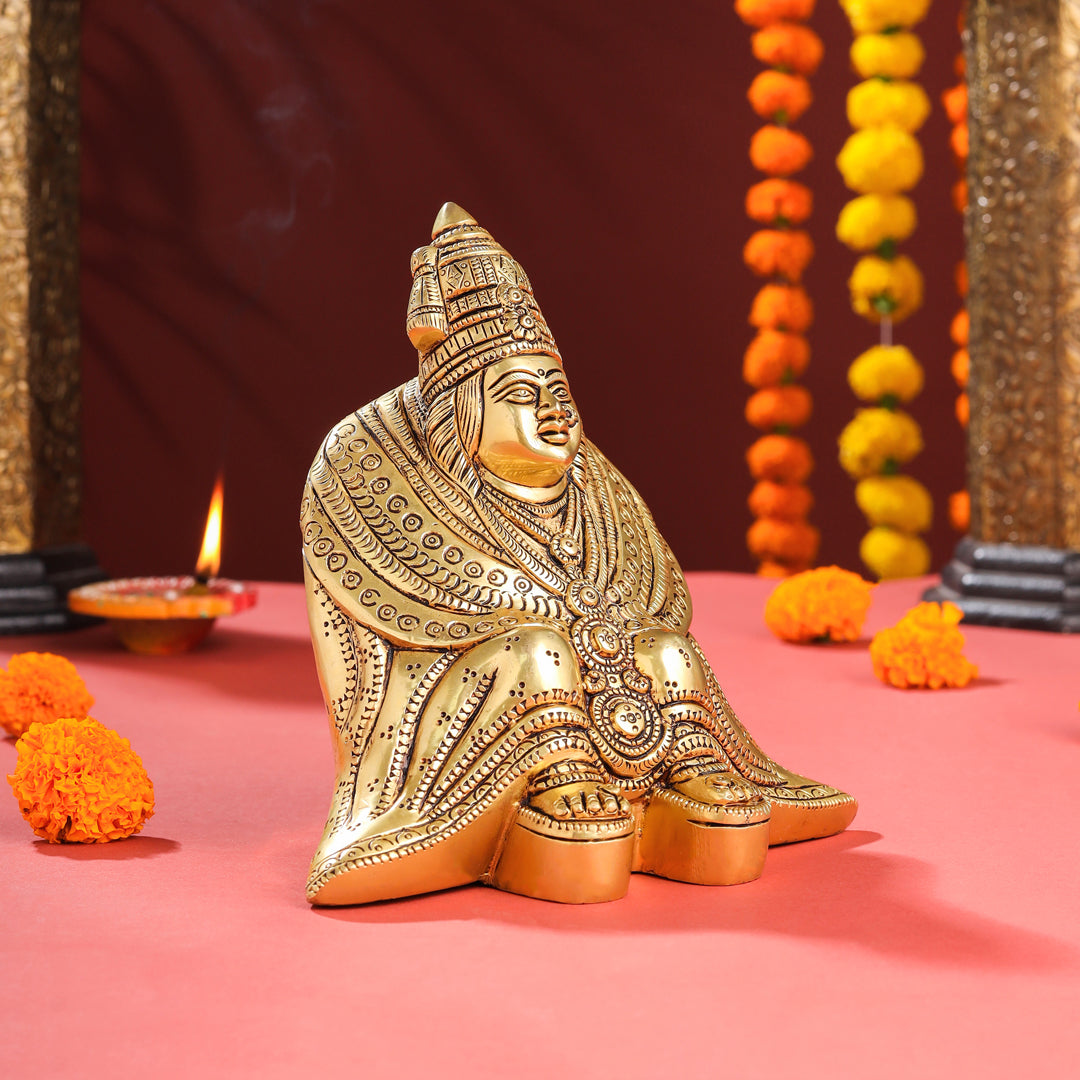 Brass Tulja Bhavani Idol (7 Inch)
