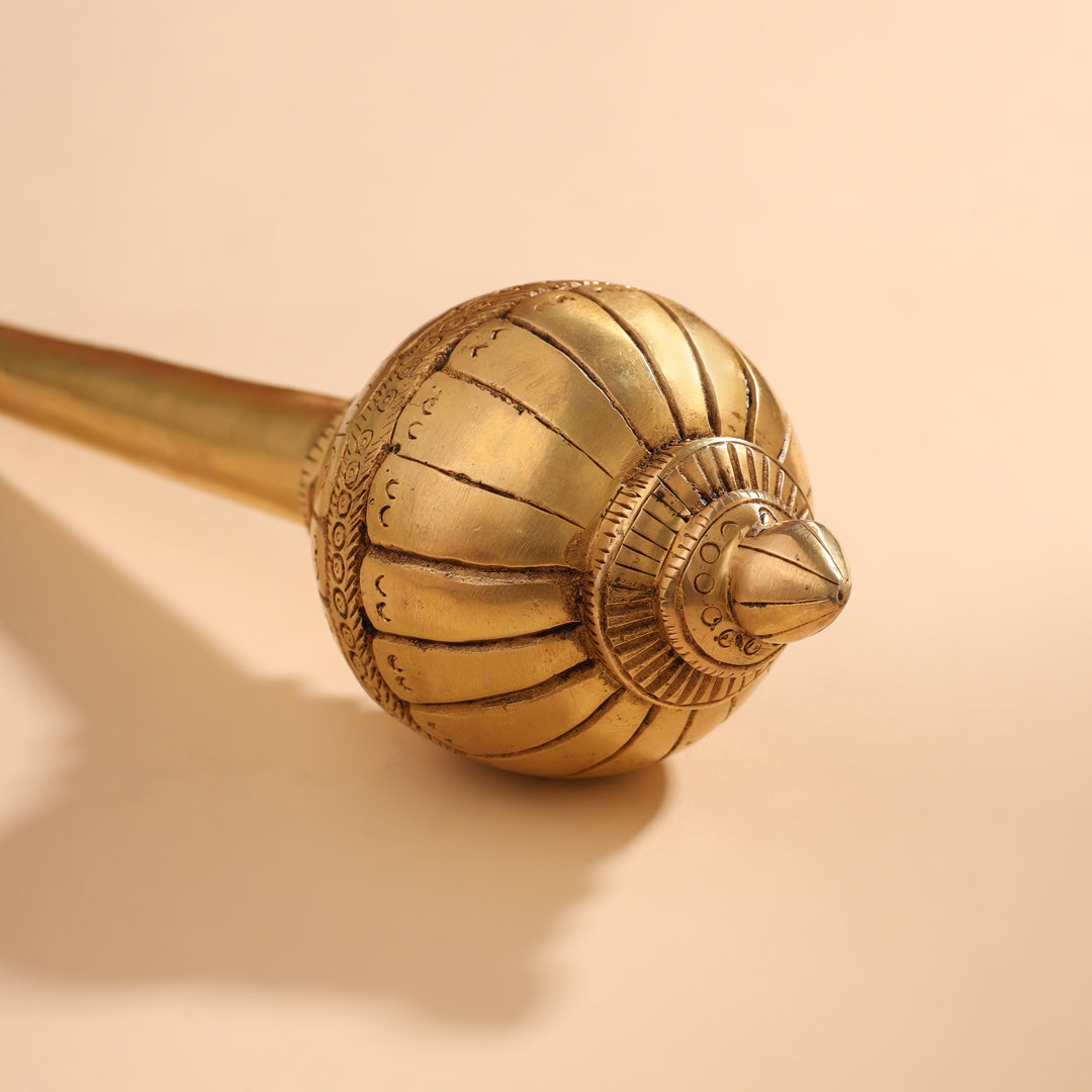 Brass Hanuman Mace/Gada (13.5 Inch)