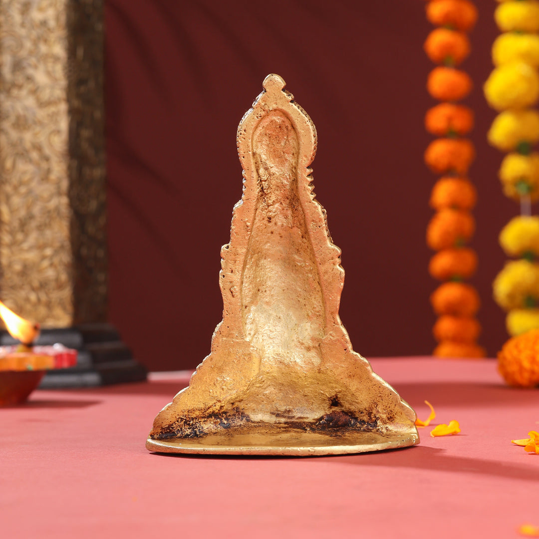 Brass Parvati Bust Idol (5 Inch)