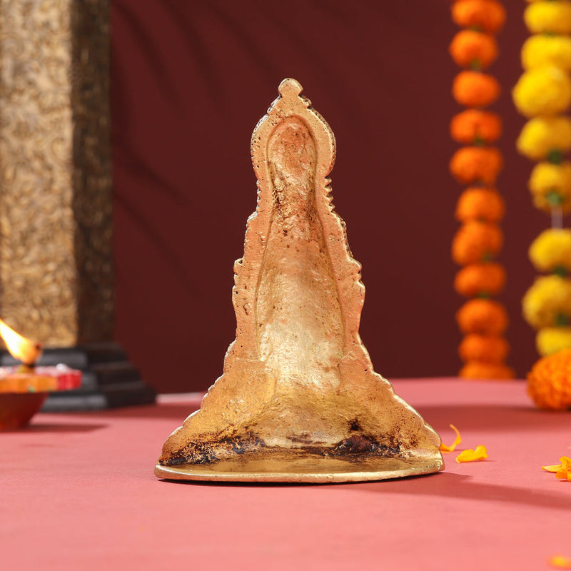 Brass Parvati Bust Idol (5 Inch)