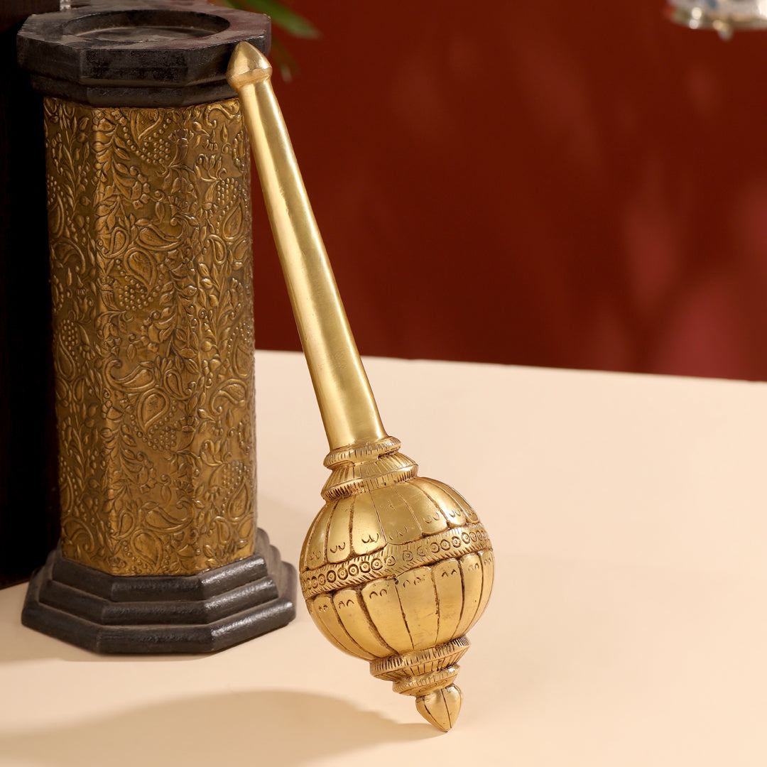 Brass Hanuman Mace/Gada (13.5 Inch)