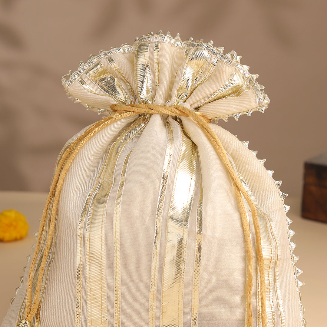 Brass Peacock Diya Festive Potli/Hamper