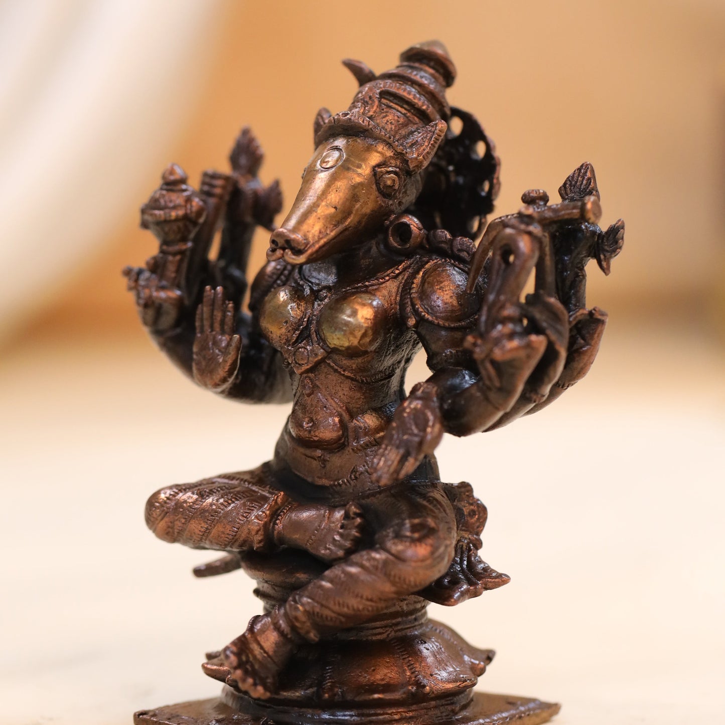 Copper Varahi Devi Idol (4 Inch)