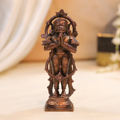 Copper Hanuman Standing Idol (5.5 Inch)