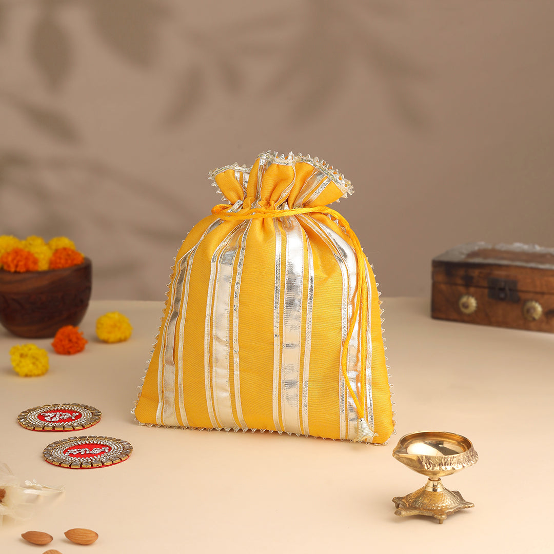Brass Diya Festive Potli/Hamper