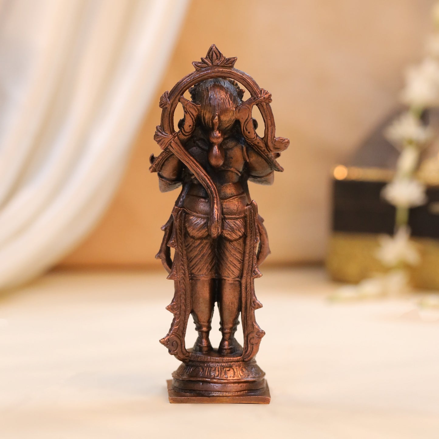Copper Hanuman Standing Idol (5.5 Inch)