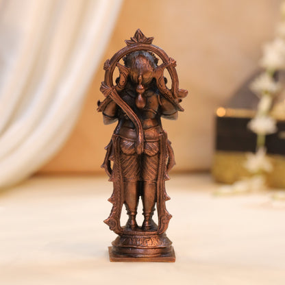 Copper Hanuman Standing Idol (5.5 Inch)