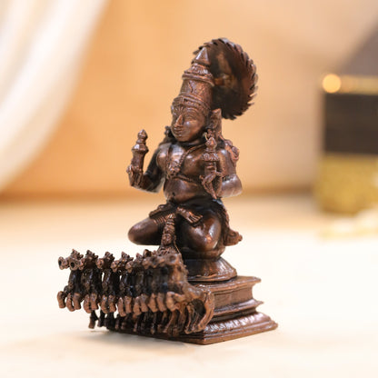 Copper Surya Rath Idol (4 Inch)