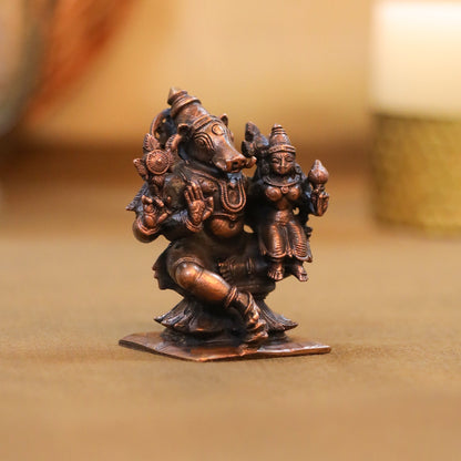 Copper Varaha Lakshmi Idol (2.5 Inch)